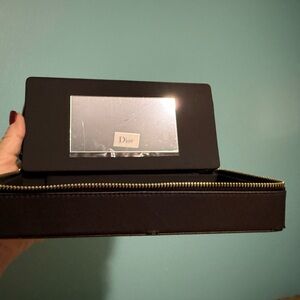 Authentic Dior Beauty VIP GWP Case – Quilted Black Travel Makeup Organizer – New